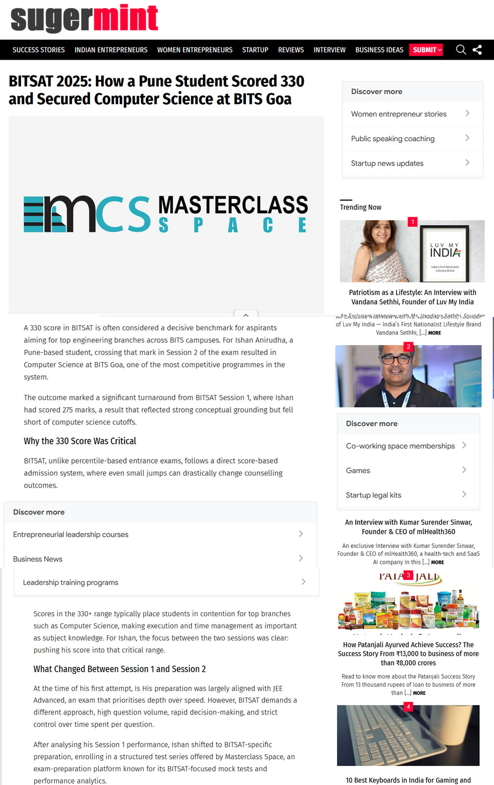 BITSAT 2026 MCS Indian Express